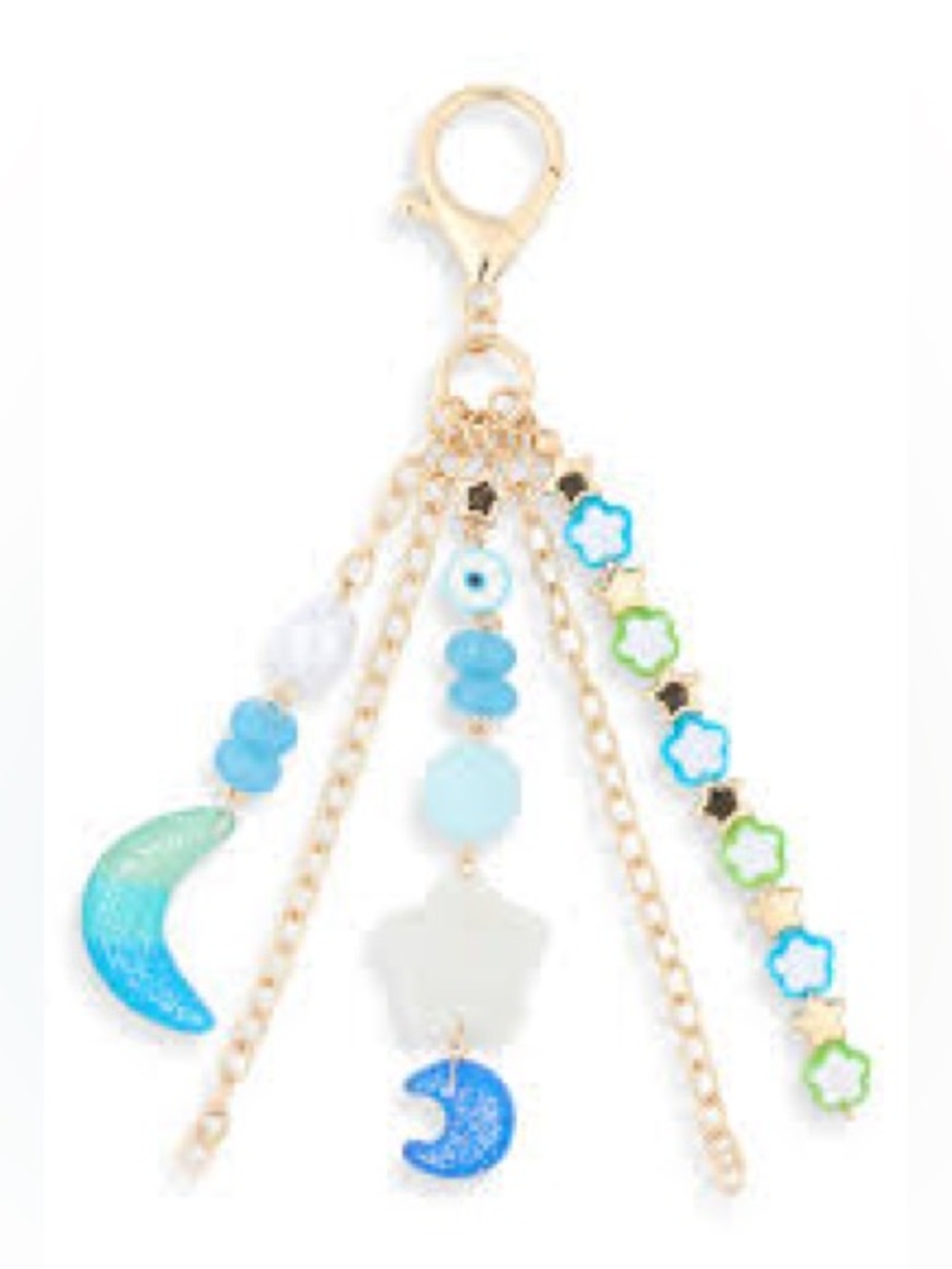 Leith Moon Bead Bag Charm